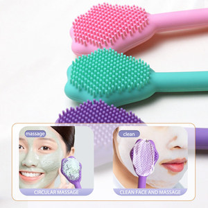Brosse à spatule pour masque Facial, Logo personnalisé, brosse à masque Facial en Silicone à Double tête - Product Image 4