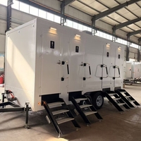 2026 Remorque Sanitaire de Luxe Extérieure pour Mariages sur la Plage, Fêtes en Plein Air et Divers Scénarios d'Utilisation, Toilettes Portables Mobiles