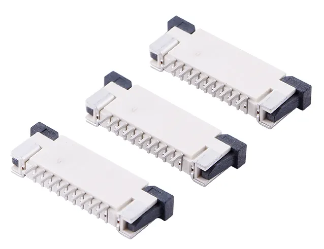 High quality sata female connector FPC/FFC connector 0.3/0.5/1.0mm pitch Horizontal SMT Type ZIF Upper Top Contact PCB