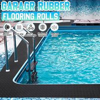Münzplatten-Gummibodenbelag-Rollenmatte, strapazierfähige Garagenbodenmatte, PVC, wasser- und schmutzabweisend, für den Außenbereich, für Parkplätze, Wohnmobile und Anhänger
