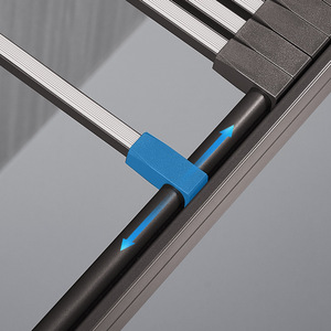 Unihopper Extendable <b>Wardrobe</b> Trouser <b>Rack</b> Aluminum Alloy 23mm Adjustable Drawer Style Clothing Organizer - Product Image 2