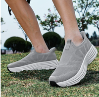 Baskets rétro grises en maille à lacets, style chic et original, pour hommes et femmes, respirantes, pour la course et la randonnée en extérieur, toutes saisons
