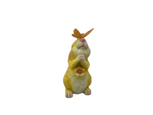 Lampe de nuit décorative en résine Fire Rabbit, animal lumineux dans le noir, style anime, peinte à <span class=keywords><strong>la</strong></span> main, cadeau d'affaires - Product Image 1
