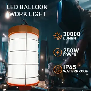 2024新しいETL360度LED一時作業灯250W450W工場卸売ポータブルガレージ建設用街路照明