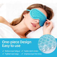 Masque oculaire OEM ODM à compresse chaude et froide pour soulager la fatigue oculaire, avec billes de gel PVC pour soins de beauté et massage