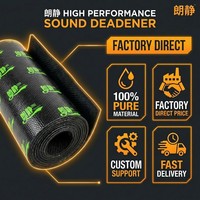Tapis insonorisant de 2,3 mm d'épaisseur, 460x800 mm, feuille auto-adhésive d'atténuation des vibrations, réduction du bruit, isolation phonique pour voiture