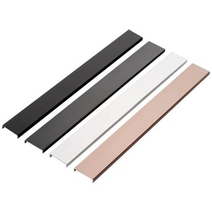 Striscia decorativa moderna a forma di U del bordo della scheda ecologica della striscia decorativa della lega di alluminio senza vernice per le porte dell'armadio del bordo della porta dell'armadio - Product Image 1