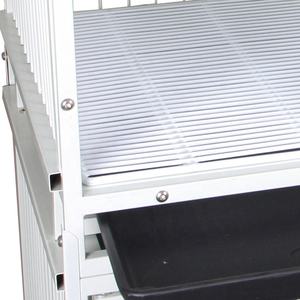 Gabbia di Cockatiel cina fabbrica di casetta per uccelli di grandi dimensioni rete metallica OEM gabbia di Cockatiel attrezzata pallet vendita calda all'ingrosso gabbia per pappagalli - Product Image 6