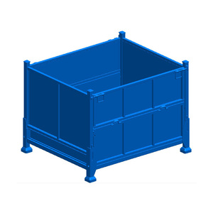 In Use Heavy Duty Durable Plastic Metal Turnover Box