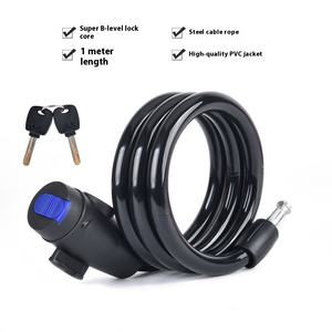Serrure de vélo à câble en acier Portable Super <span class=keywords><strong>classe</strong></span> B fonction clé <span class=keywords><strong>antivol</strong></span> pour VTT et vélos électriques à usage domestique - Product Image 6