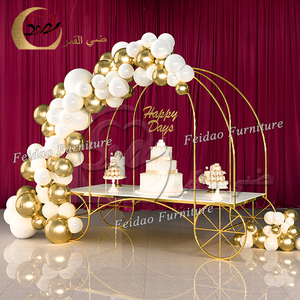 Gold Stainless Steel Modern Home Bar & Kitchen Dessert Candy Bar Cart <b>Party</b> Decoration - Product Image 4