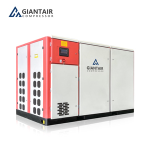 Compresor de bajo ruido de fábrica GIANTAIR, compresores de aire de tornillo industriales sin aceite seco de 220V, 100HP, 75kw - Product Image 1