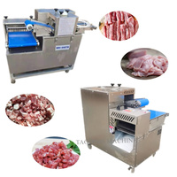 Machine à découper la viande de bœuf et de poulet de qualité supérieure, trancheuse à filets de poisson, machine à découper en dés commerciale, coupe-viande en cubes, machine à découper la viande fraîche