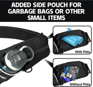 Free Sample Hydration Waist Pack with Storage <b>Pocket</b> & Run Flask 22oz Adjustable <b>Belt</b> Running, Hiking, Camping, Cycling - Product Image 5