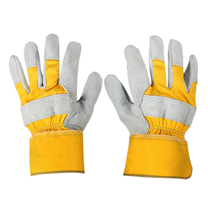 İnek bölünmüş el koruyucu deri eldiven deri kaynak iş güvenliği eldiveni - Product Image 4