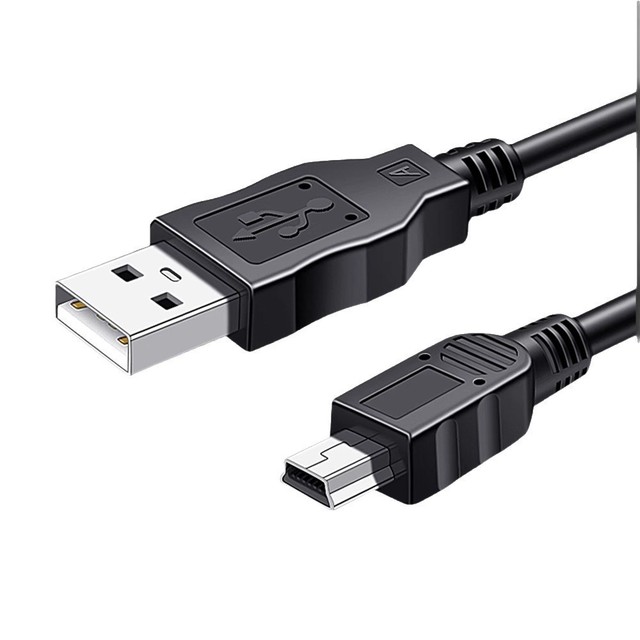 USB 2.0 5Pin Mini USB Data Charging Cable 0.5M 3M 3A Fast Charging Shielded Pure Copper PVC Jacket for Camera MP3 MP4 Printer