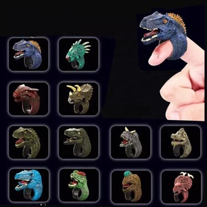 JY Juego de Anillos de Dinosaurios de Plástico, Cápsula Sorpresa, para Recuerdos de Fiesta - Product Image 3