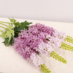 Fleur artificielle QIHAO Delphinium bleue en soie, haute simulation, pour décoration de mariage et de maison - Product Image 3