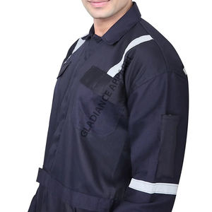 Ensemble de vêtements de travail unisexe personnalisé pour le printemps et l'automne vêtements de protection en coton pour la réparation automobile veste de vêtements de travail de soudage - Product Image 4