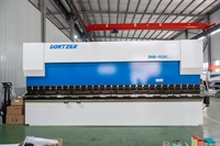 Presse plieuse hydraulique CNC entièrement automatique DONTZER DHS-110/4500 110KN 4500mm avec contrôleur Delem et moteur 7.9kW pour tôles synchronisées