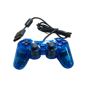 Azul <span class=keywords><strong>PS2</strong></span> Gamepad con cable Joystick Controlador transparente Manette Clear Blue Controlador Mando <span class=keywords><strong>Shock</strong></span> PC Video Game Compatible - Product Image 4