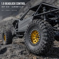 Jantes Beadlock en alliage d'aluminium 1.9 à déport négatif profond de 10 mm pour voiture RC Crawler 1/10