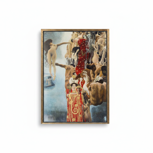 Hygieia Gustav Klimt Art Nouveau Print Canvas Wall Decor,<b>GOLD</b> <b>FRAMED</b> CANVAS - Product Image 2