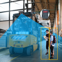 Moniteur de voiture de haute qualité 10,1 pouces, étanche IP68, système de caméra arrière AI BSD pour camion et bus, moniteur grand écran pour angles morts
