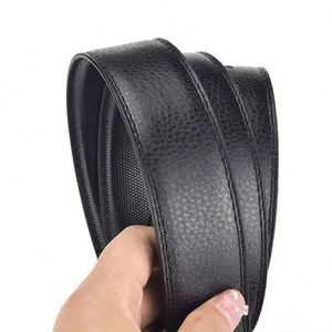 Wholesale Soft Vintage Men's PU Leather Belt Alloy <b>Pin</b> Buckle Designer Brand Business Fashion Casual Style Customizable Size - Product Image 5