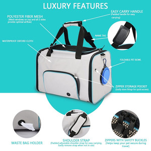 Transportín Ecológico de Lona Suave para Mascotas, Transportín a Prueba de Escapes para Perros y Gatos Pequeños y Medianos - Product Image 3