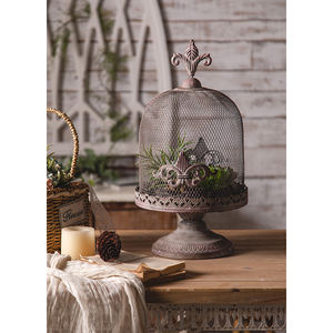 Yeni avrupa tarzı zanaat mumluk Metal dekor Mini kuş kafesi düğün şamdan - Product Image 5