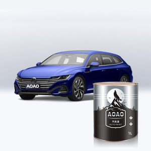 Pintura Automotriz de Poliuretano con 95% de Coincidencia de Color para VW <span class=keywords><strong>Arteon</strong></span>, Reacabado Profesional, Código LC9X Negro LB7W Plateado, Taller de Carrocería - Product Image 1
