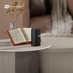 Venta al por mayor batería pequeña máquina de aroma de aire 120ml hogar vida inodoro desodorante fragancia aceite esencial difusor de Aroma - Product Image 1