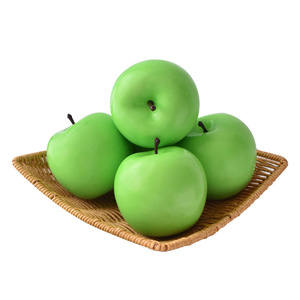 Lebensechter Künstlicher Grüner Apfel, Deko-Obst für Herbst, Thanksgiving, Tisch, Fenster, Bauernhaus, Lebensmittelszene, Fotografie-Requisite - Product Image 6
