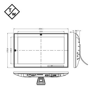 Nouveau 10.1 pouces <span class=keywords><strong>Android</strong></span> 11 tablette LED panneau caméra avant 16GB ROM tactile pour cadre <span class=keywords><strong>Photo</strong></span> numérique 2GB capacité de mémoire Rockchip - Product Image 5
