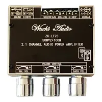   Carte d'amplification audio 2.1 canaux 50W+50W+100W/15W+15W+30W Subwoofer Bass AMP TWS Contrôle par application ZK-LT23
