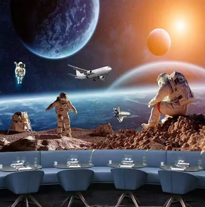 Papier peint mural 3D pour chambre à coucher, thème ciel étoilé, espace, science et technologie, musée, fond de boîte 3D, astronaute - Product Image 2