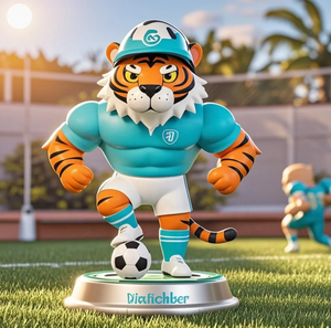 Personalizzato unico uomo <span class=keywords><strong>tigre</strong></span> <span class=keywords><strong>immagine</strong></span> allenatore mascotte modello dipinto a mano Souvenir da collezione - Product Image 5