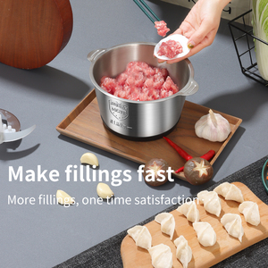 Picadora de Carne Eléctrica de Cobre de Alta Calidad, 300W, 220V, Multifuncional, Local, Doméstica, Blanca - Product Image 6