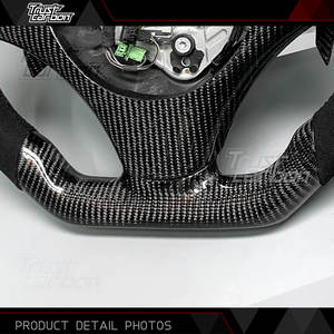 Volante de Fibra de Carbono Forjado Personalizado para <span class=keywords><strong>BMW</strong></span> Serie 3 E90 E91 <span class=keywords><strong>E92</strong></span> X3 M3 330i <span class=keywords><strong>330d</strong></span> Coupé 335i Coupé 318i 2003-2012 - Product Image 5