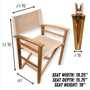 <span class=keywords><strong>เก้าอี้</strong></span>ผู้กำกับแบบพับได้โครงไม้บีชสีแอพริคอตอบอุ่น นั่งสบาย เหมาะสำหรับงานปาร์ตี้ฟักทองในสวน ชมใบไม้ร่วงในฤดูใบไม้ร่วง - Product Image 3