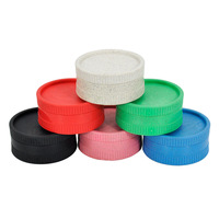 Broyeur de chanvre en plastique dégradable personnalisé populaire écologique 55 mm 2 parties pour SmokeAccessory