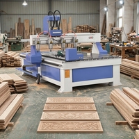 Machine de gravure CNC à 3 axes et 4 têtes 1325 pour le travail du bois à vendre