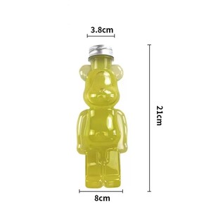Bouteille de toner PET Gloomy Bear 300ml 400ml 500ml pour thé, bière, jus, soda, avec bouchon à vis et pulvérisateur, impression sérigraphique sur la surface - Product Image 6
