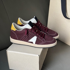 Chaussures rétro pour femmes avec semelle rehaussante, étoile à cinq branches, étoiles internes, style délavé, en daim, chaussures montantes pour hommes - Product Image 2