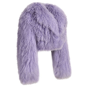 Grosir mewah berbulu mode rambut panjang asli Mongolia domba mantel bulu kustom musim dingin dipotong mantel bulu wanita berbulu 2024 - Product Image 5