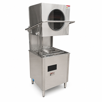 Lave-vaisselle commercial pour restaurant, lave-vaisselle automatique à faible bruit avec système à double pompe