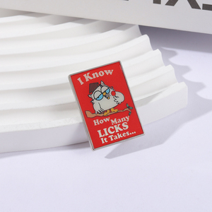 <span class=keywords><strong>So</strong></span> quante leccate ci vogliono spille di smalto divertente gufo nostalgico spilla con spilla e distintivo per gioielli accessori regalo per amici - Product Image 2