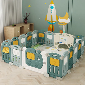 Vsun Montessori per bambini box per bambini cancello di sicurezza per bambini recinzione per bambini gioco giocattolo 18 pannelli Sport box per neonati e bambini piccoli - Product Image 1