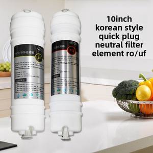 ماكينة معالجة مياه القطن على الطراز الكوري مقاس <span class=keywords><strong>10</strong></span> بوصات ، فلتر خلفي أمامي من الكربون للتوصيل السريع من PP لمدة عام - Product Image 4